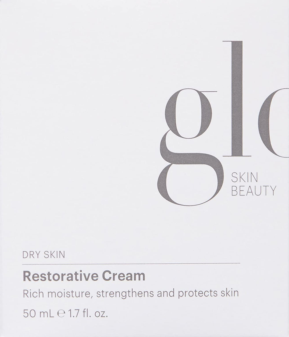Glo Skin Beauty Restorative Cream with botanical extracts label and antioxidants