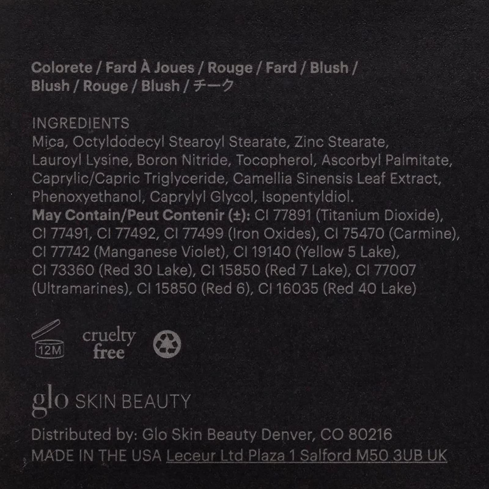 Glo Skin Beauty Talc-Free Formula keeps cheek makeup comfortable across skin types