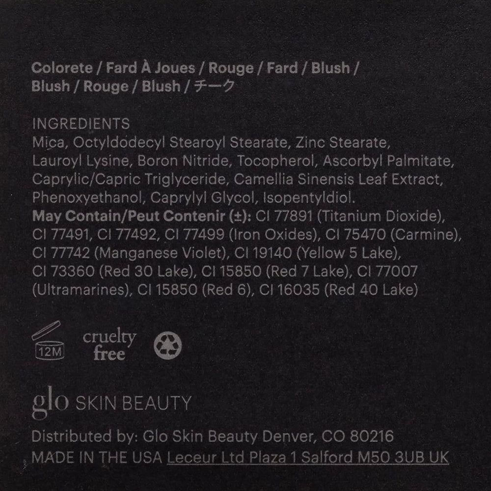 Glo Skin Beauty Talc-Free Formula keeps cheek makeup comfortable across skin types