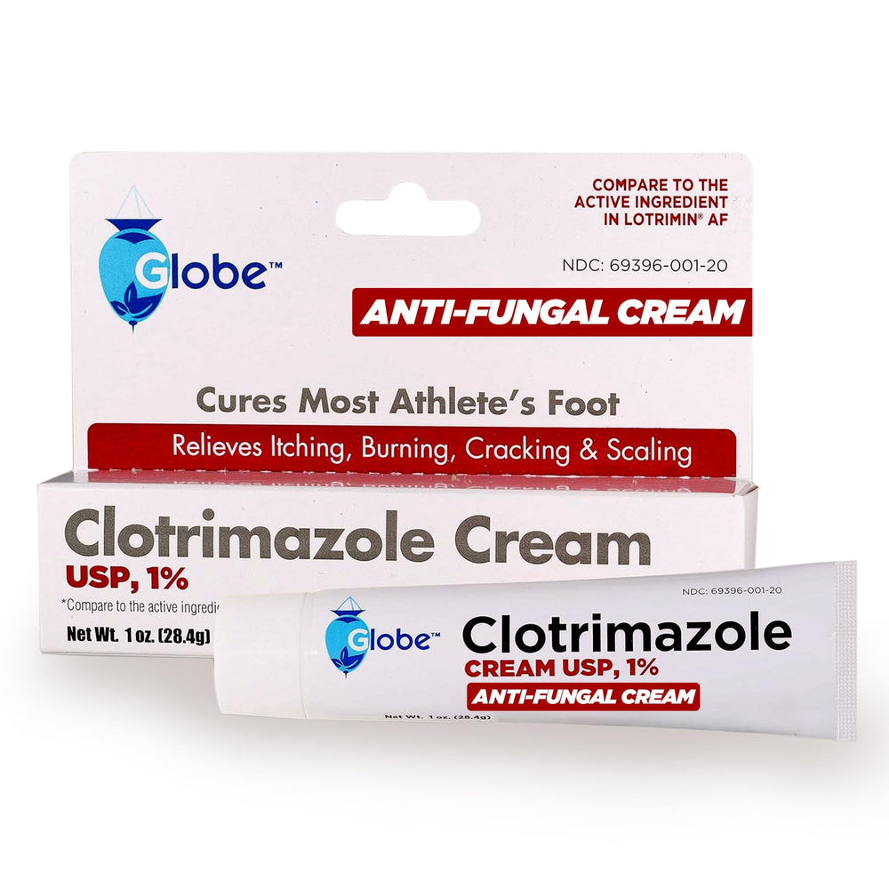 Globe packaging front view showing product clarity and fast relief