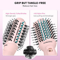 GLOBLWING two-speed three-temperature settings tailor drying and curling to hair type.