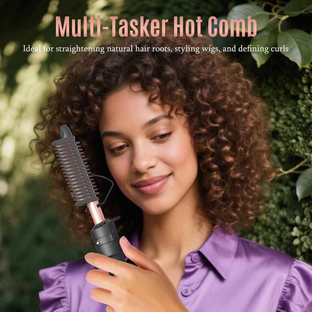 GloCurlX heat-resistant glove and mat included for comfortable styling.