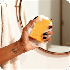 Glo Melanin turmeric soap ingredients highlighted with natural turmeric for hydration and comfort.