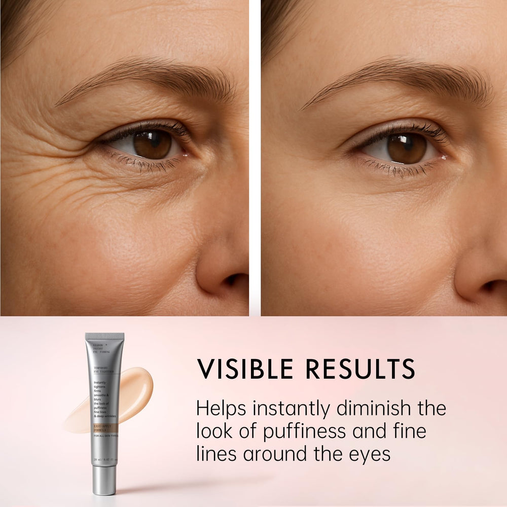 Glopink Instant Eye Tightener compact aids quick morning eye refresh.
