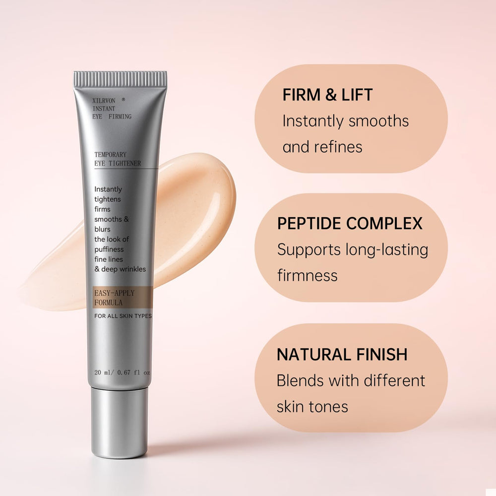 Glopink Instant Eye Tightener packaging with brush for convenient eye-area care.
