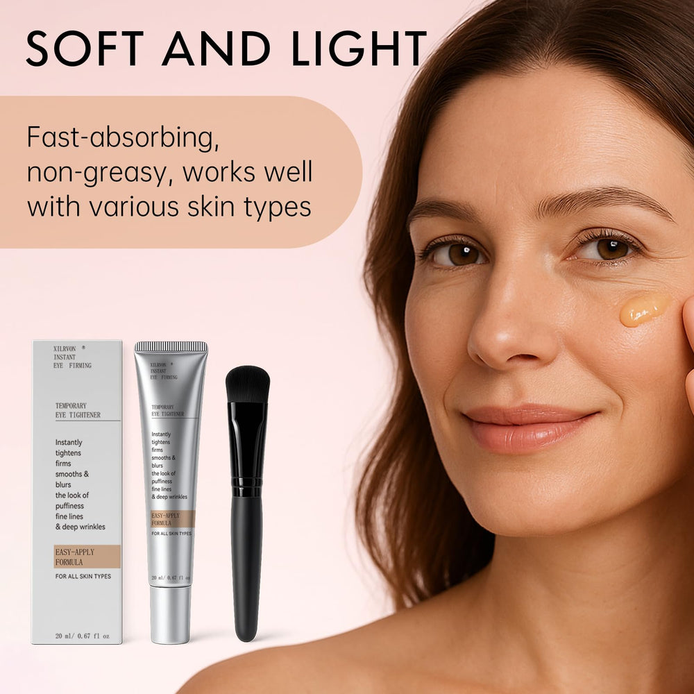 Glopink Instant Eye Tightener on the go for travel-ready eye care.