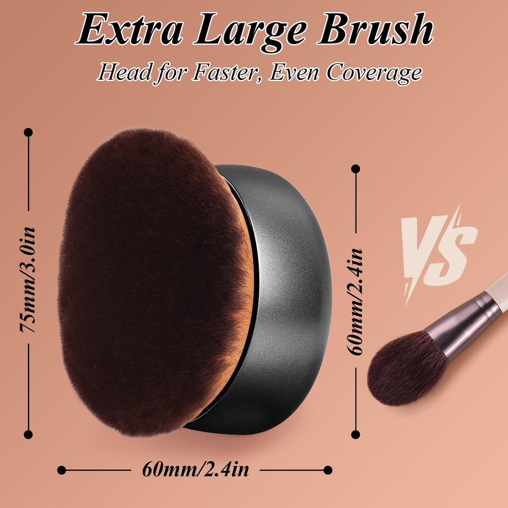 GloréBrochas dense ultra-soft bristles for flawless, streak-free blending