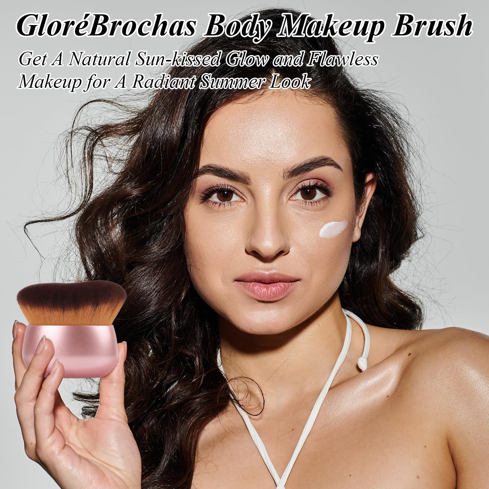 GloreBrochas rose gold handle ergonomic design for comfortable, precise application
