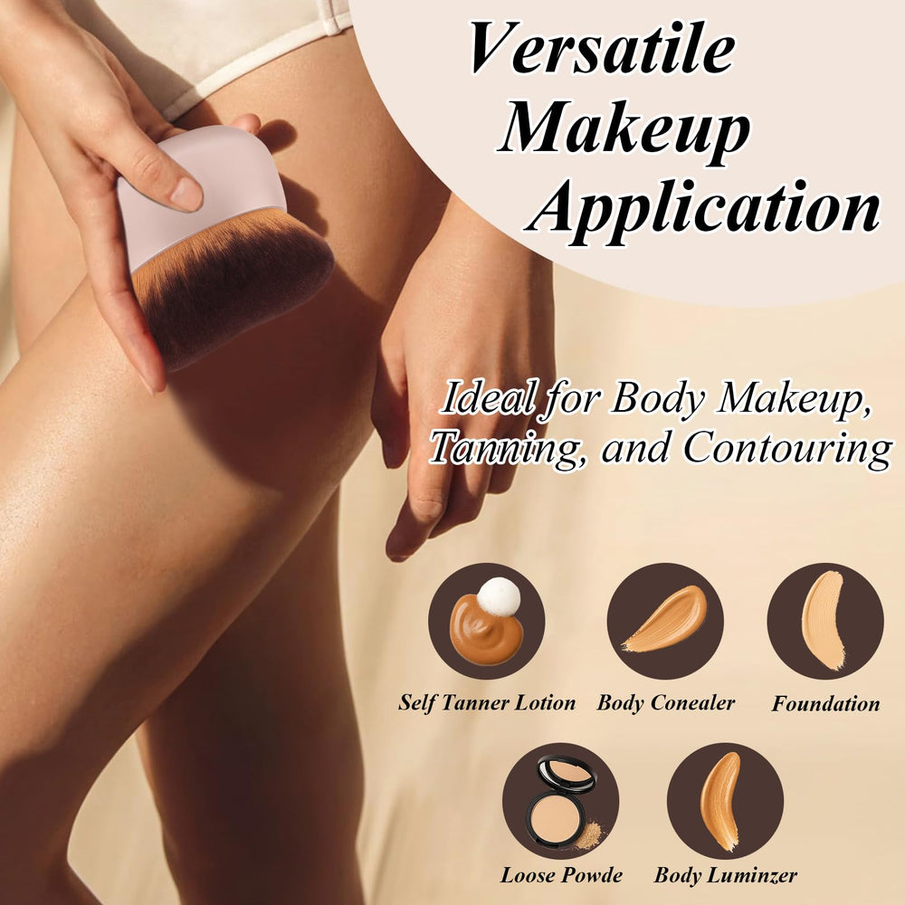 GloreBrochas travel friendly kabuki brush for on the go tanning