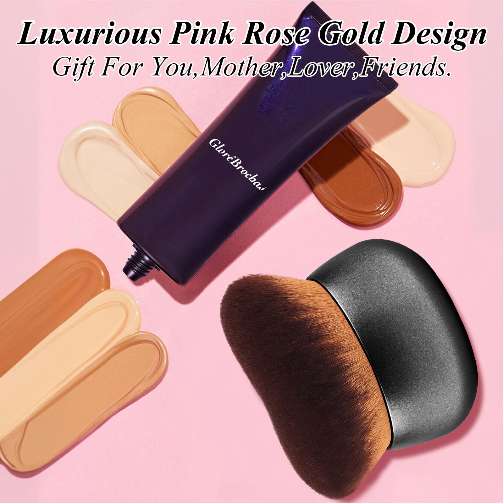 GloréBrochas versatile brush suitable for self-tanner, bronzer, foundation