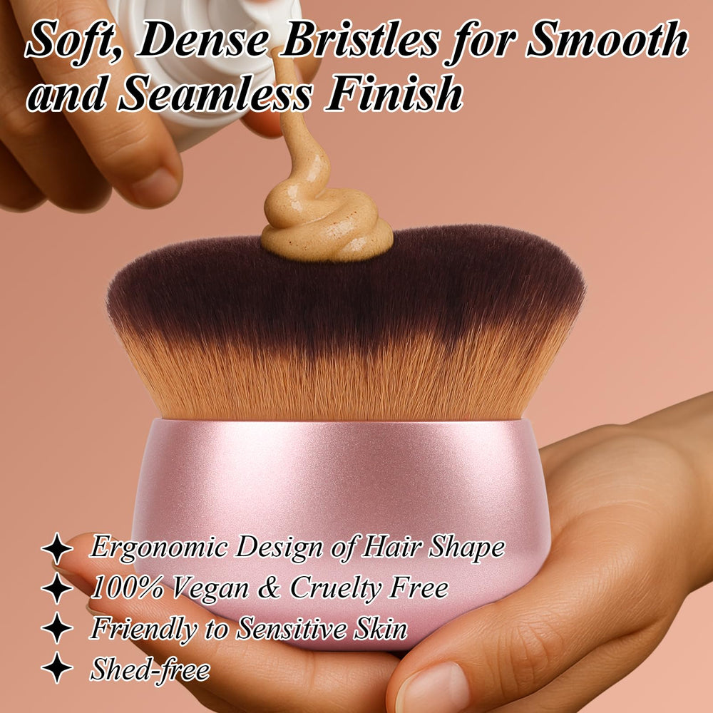 GloreBrochas wet and dry application capability for tanning mousse and bronzer