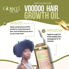 Glossed by Nae Voodoo Hair Growth Oil ingredients highlight rosemary and lemongrass for scalp nourishment
