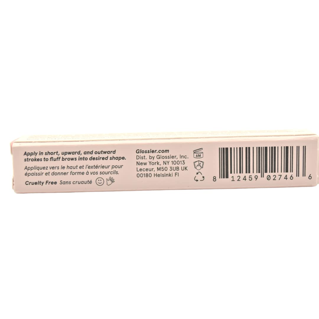 glossier boy brow clear-application brush-result demonstrates a soft, finished look