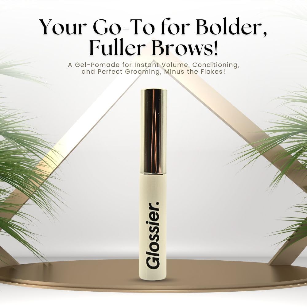 Glossier Boy Brow brush demonstrates easy shaping and even distribution for brows.