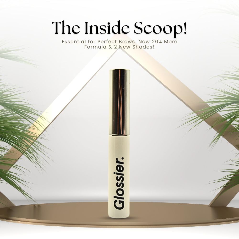 Glossier Boy Brow is gluten-free and cruelty-free, visible on packaging.