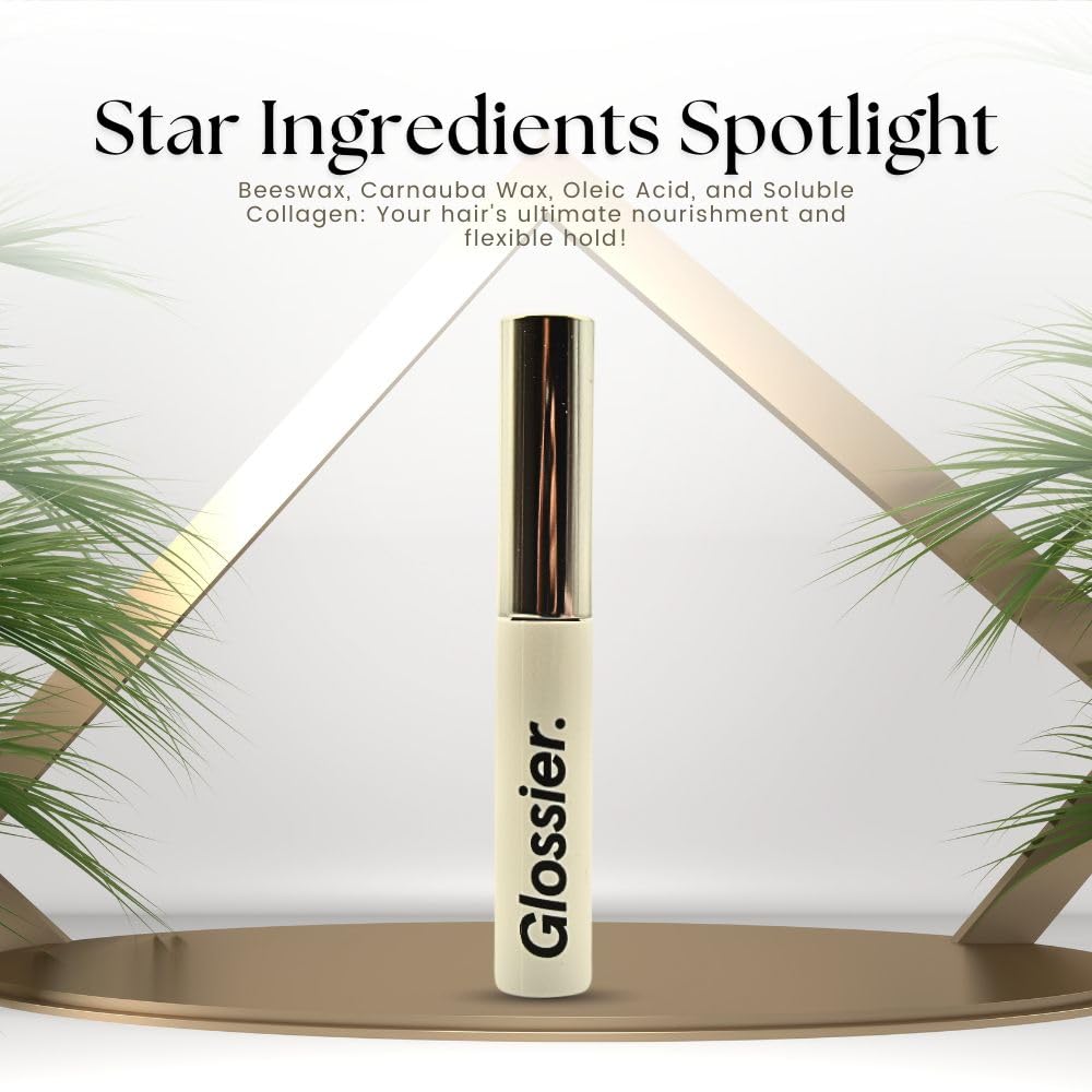 Glossier Boy Brow shows a soft, flexible hold without stiffness on brow hairs.