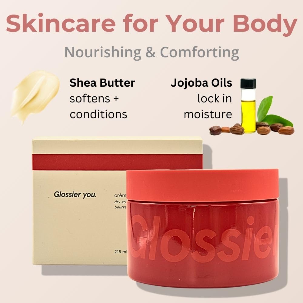 Glossier Creme de You scent diffusion on skin suggests clean, warm aroma.