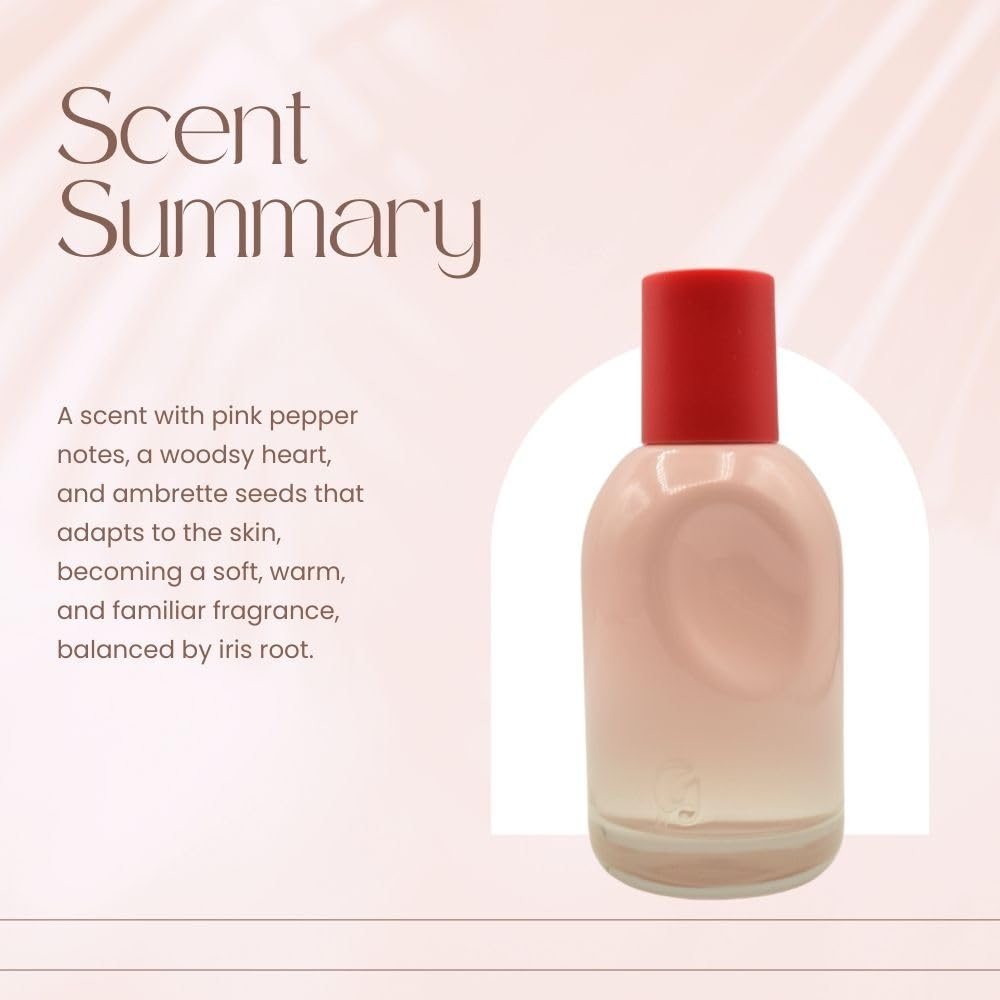 Glossier You ambrette seeds heart closeup evokes warm, woodsy depth for cozy evenings