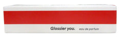 Glossier You bottle closeup, sleek packaging for everyday personal fragrance.