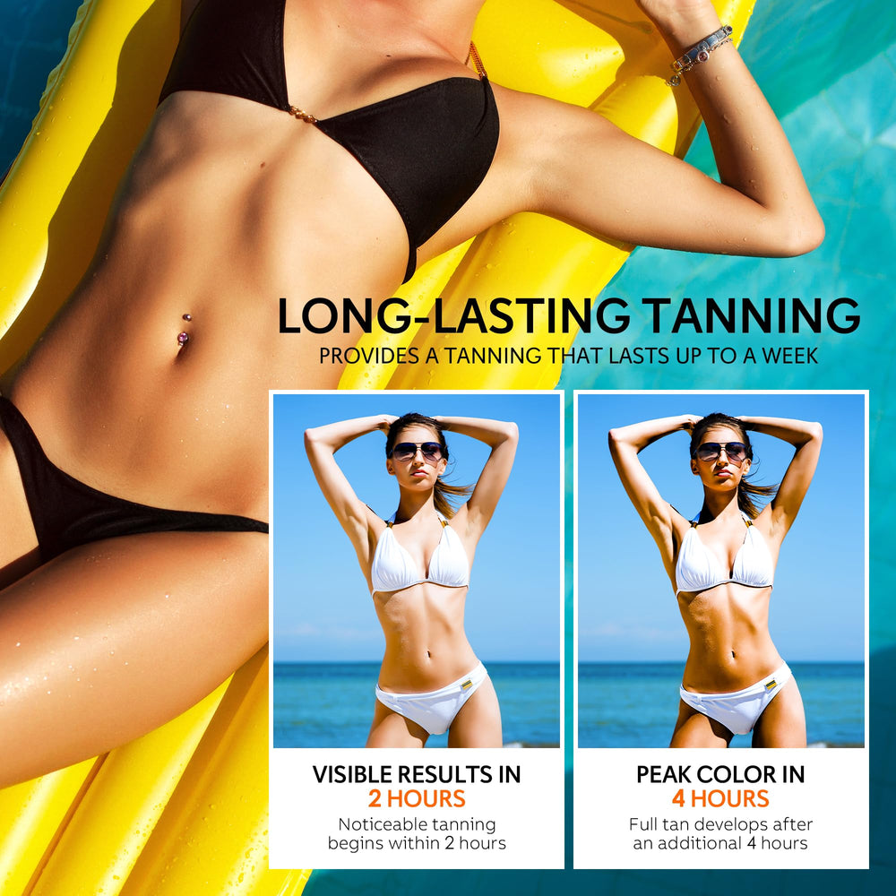 Glossiva Self Tanning Drops ingredients with hyaluronic acid support skin comfort.