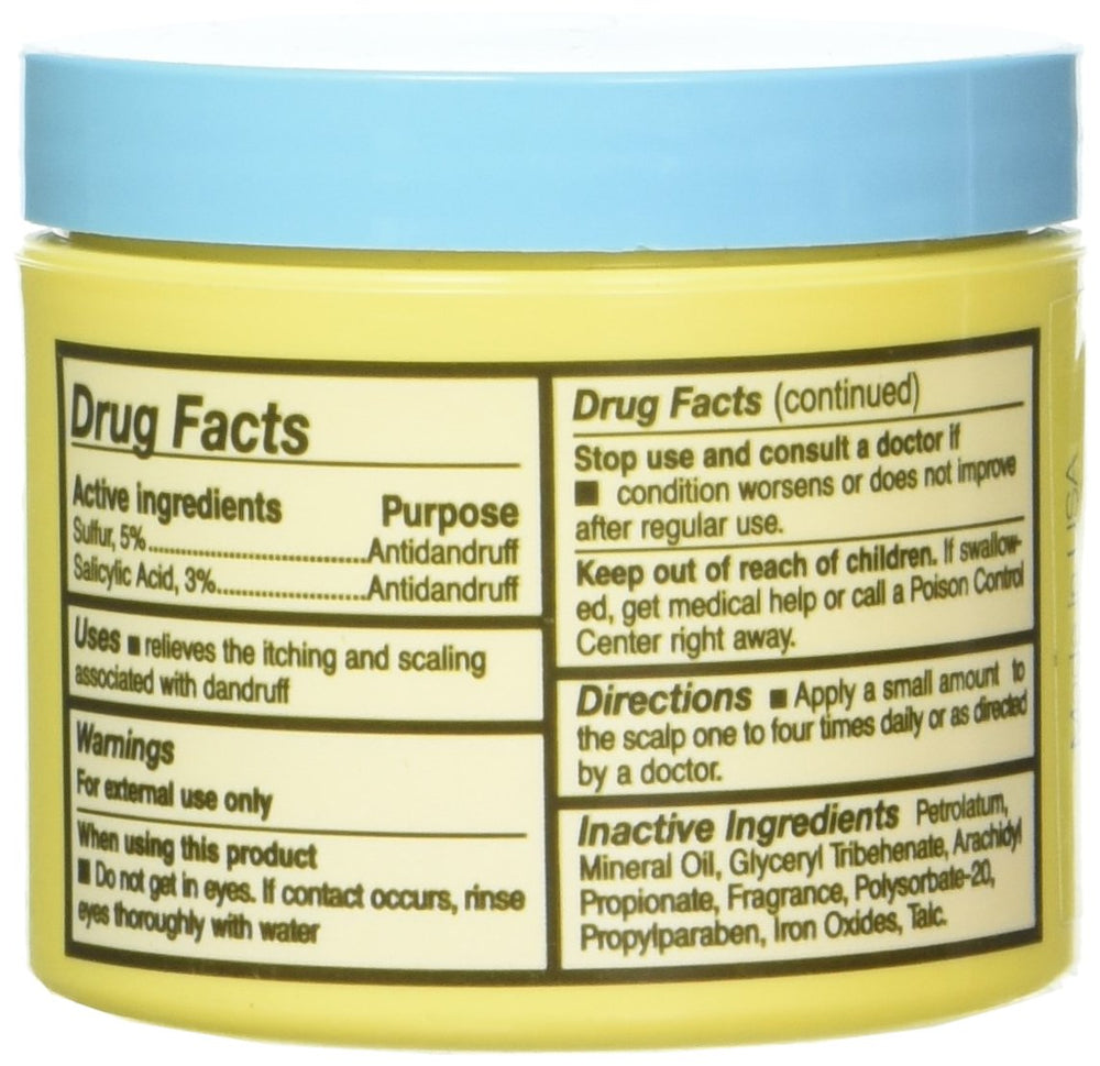 Glover's Medicated Ointment scalp-application demonstrates soothing application for itch relief.
