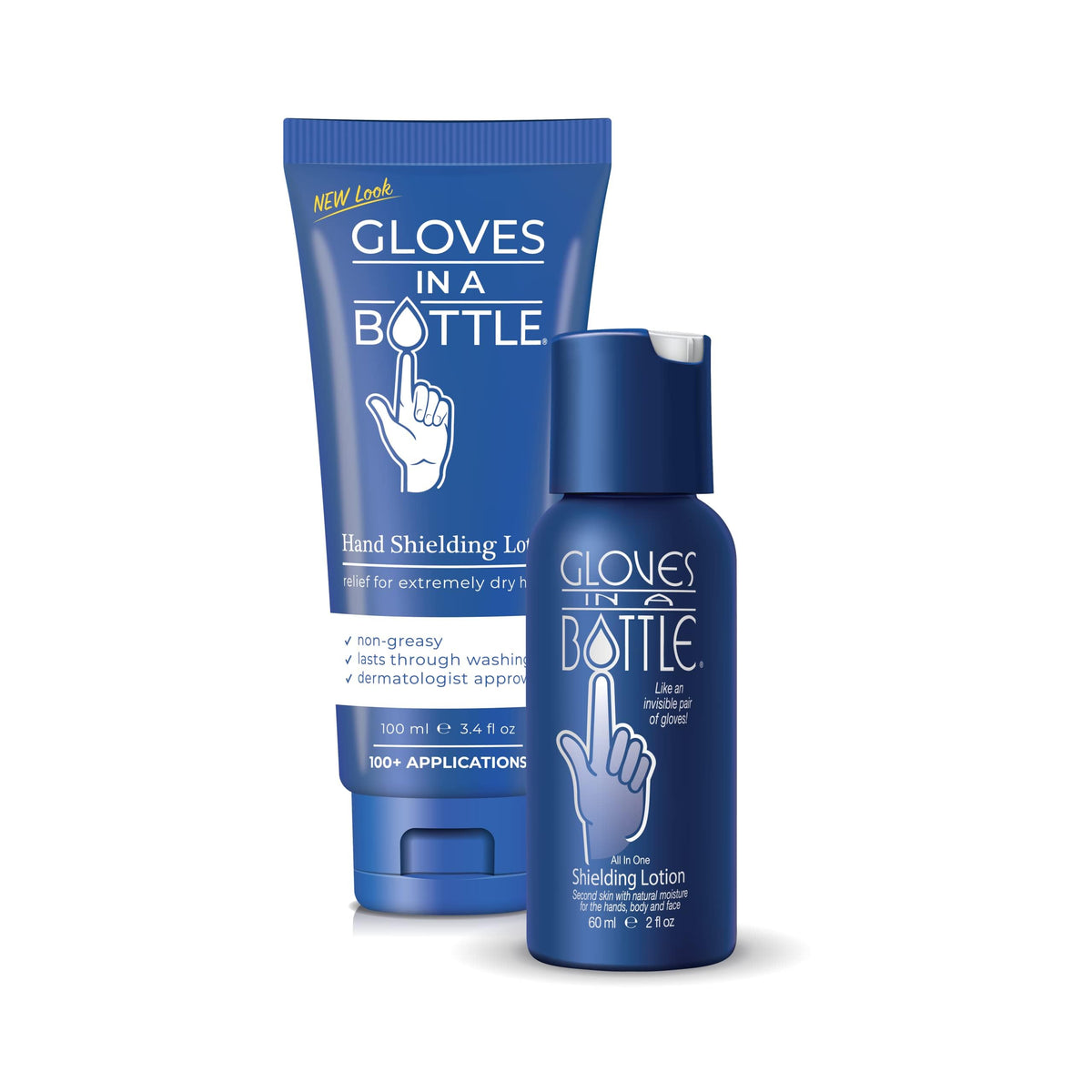 Gloves In A Bottle shielding lotion 3.4oz tube delivers long-lasting moisture for dry skin.