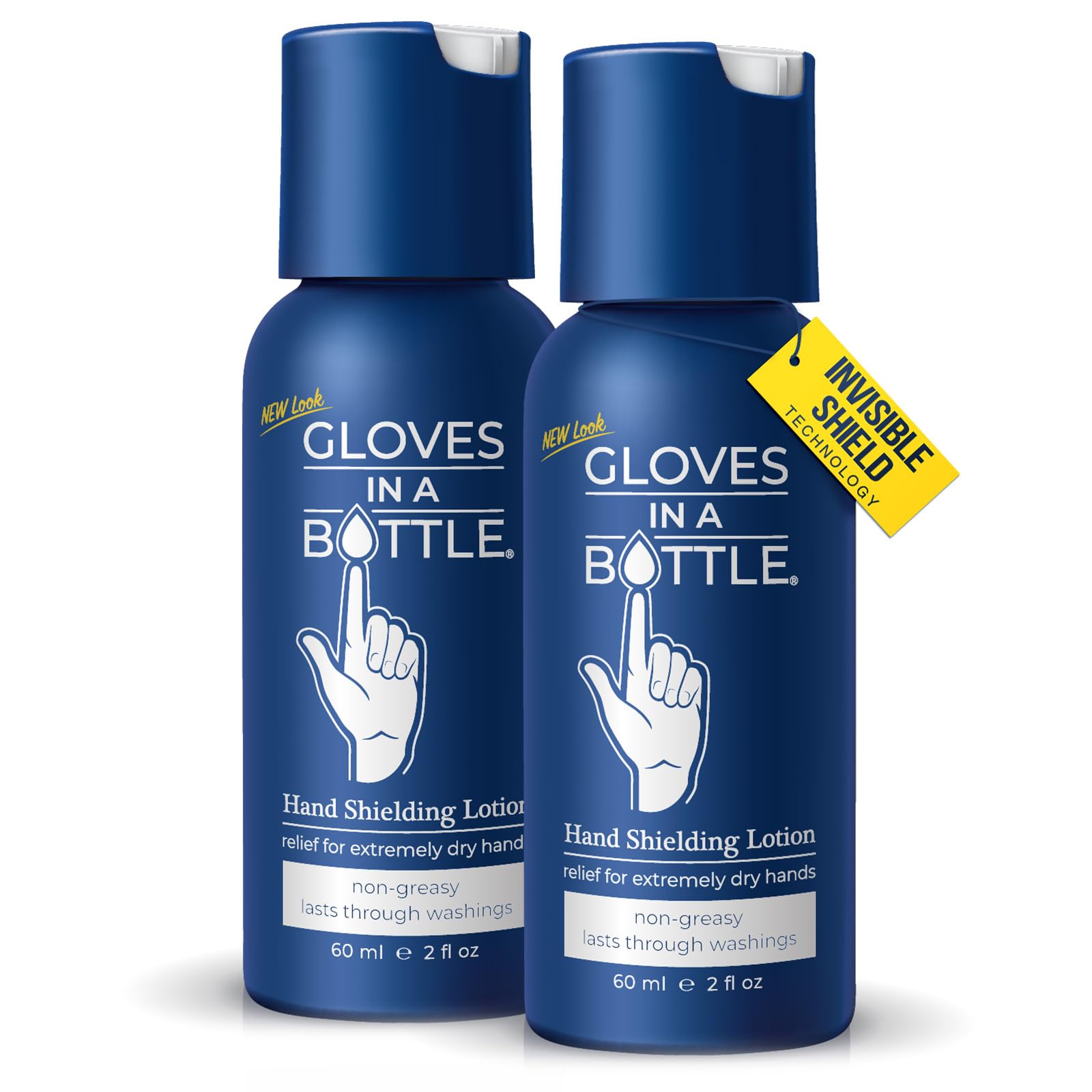 Gloves in a Bottle Shielding Lotion pack-2oz bottle close-up for daily protection against irritants