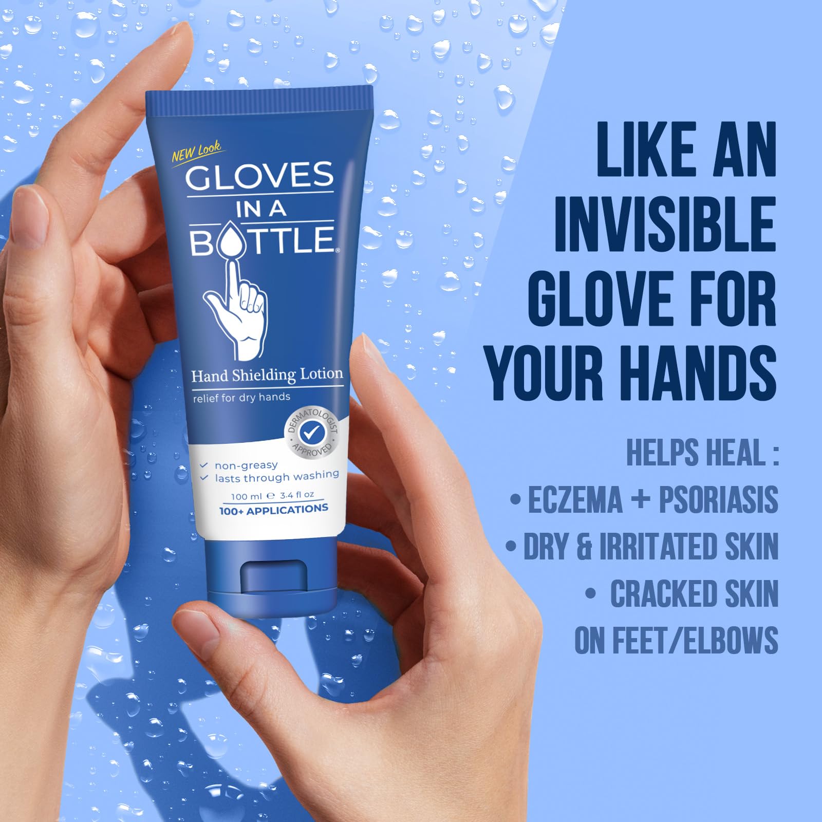 Gloves In A Bottle Shielding Lotion two-pack front reveals convenient home and work protection.