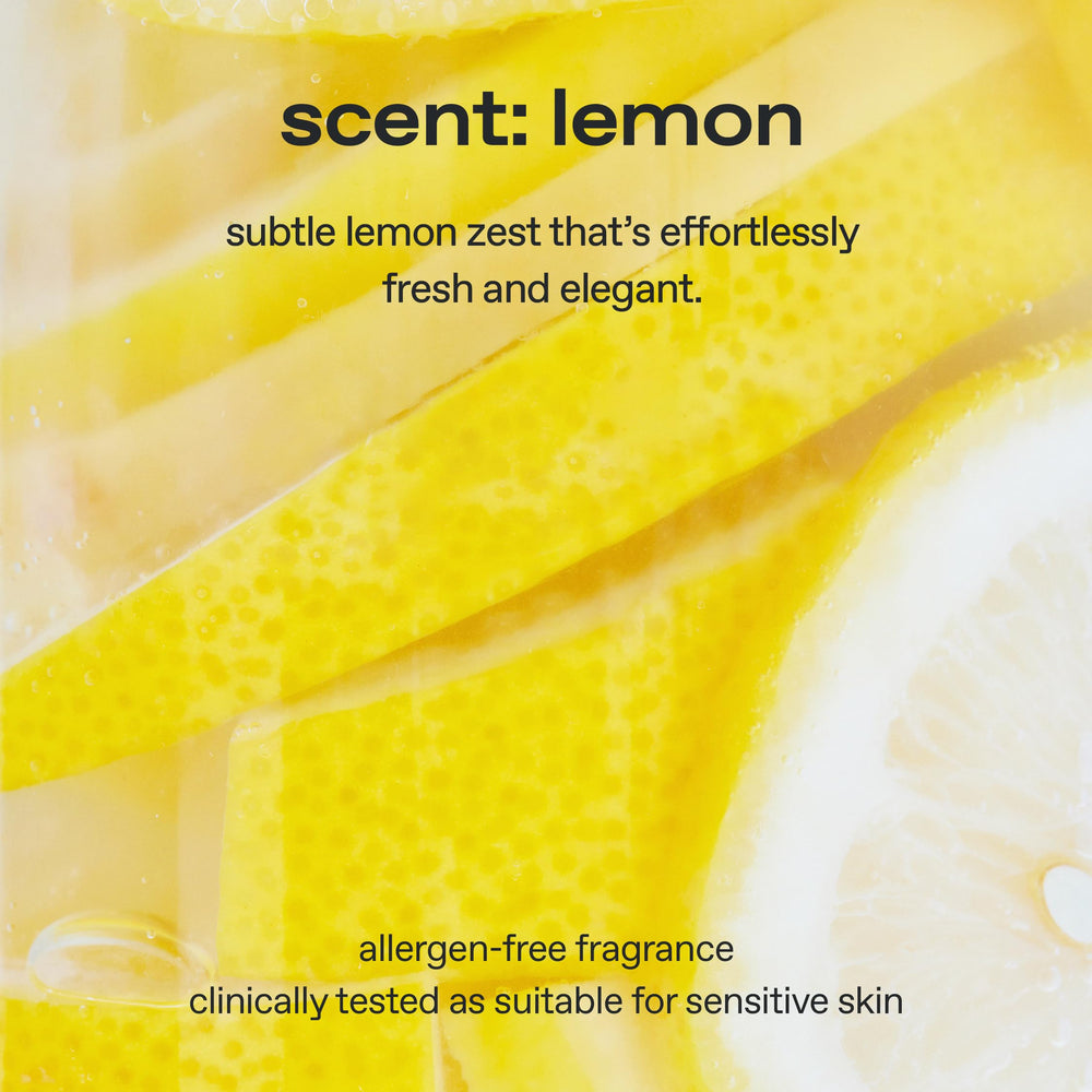 Glow lemon vitamin toner vitamins label communicates nourishing skin support.