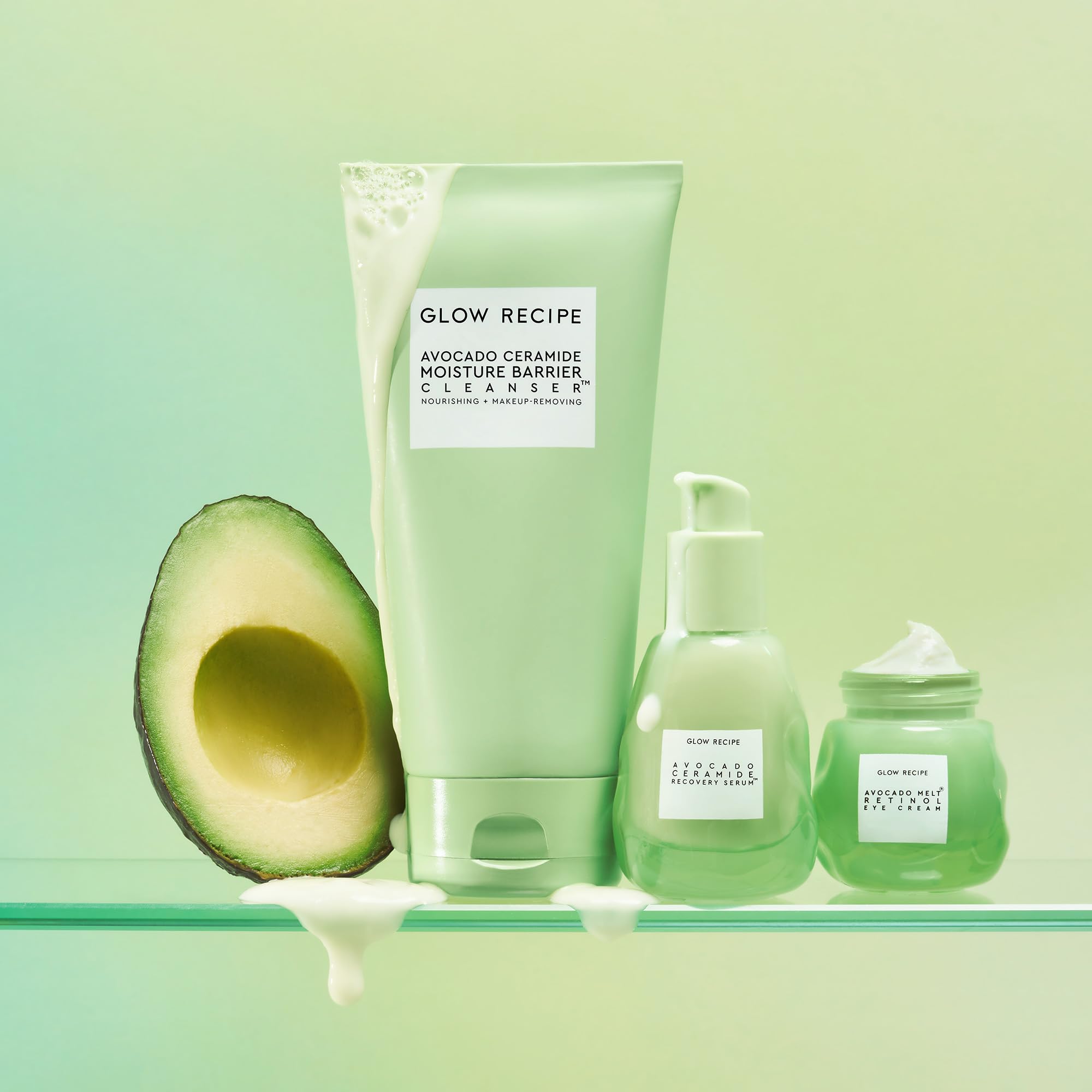 Glow Recipe Avocado Ceramide Cleanser vegan formula appeals to clean skincare users