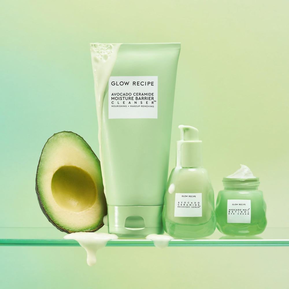 Glow Recipe Avocado Ceramide Cleanser vegan formula appeals to clean skincare users
