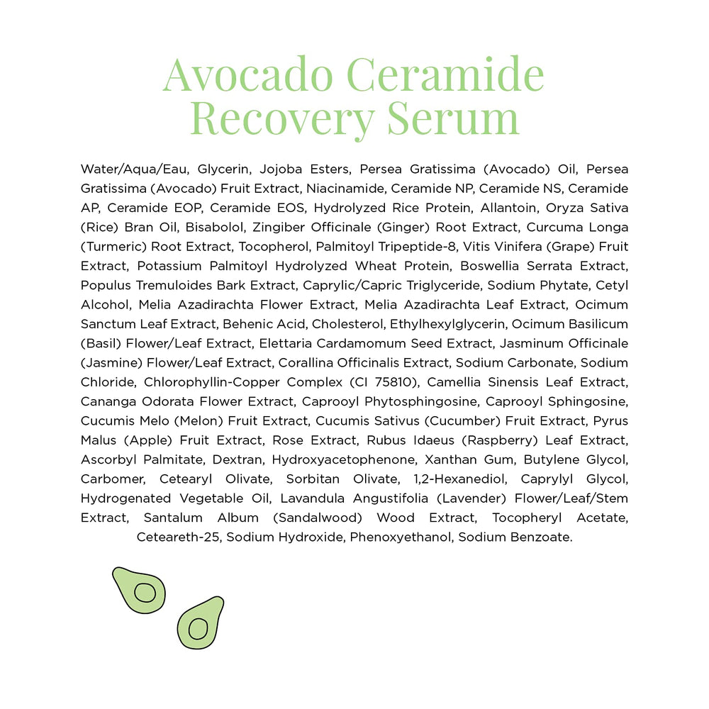 Glow Recipe Avocado Ceramide Serum after-use skin feels hydrated and even-toned