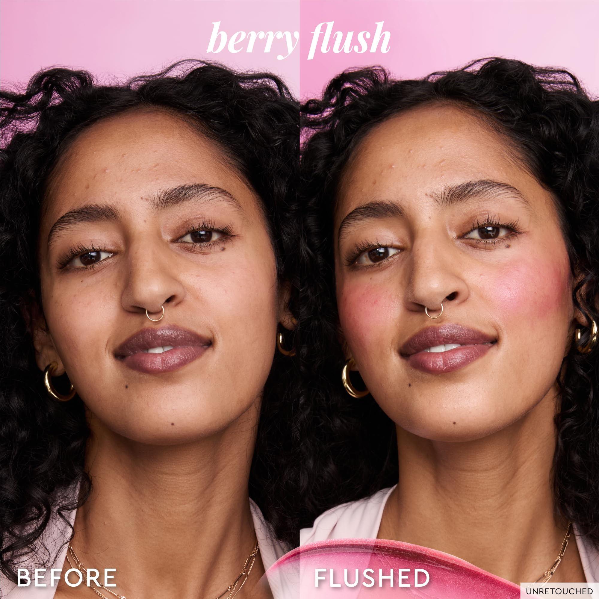 Glow Recipe Berry Flush lip use demonstrates coordinated lip tint