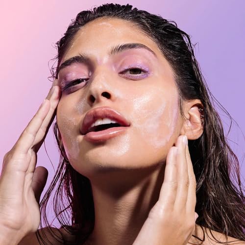 Glow Recipe Blueberry Bounce packaging on vanity signals travel-friendly skincare