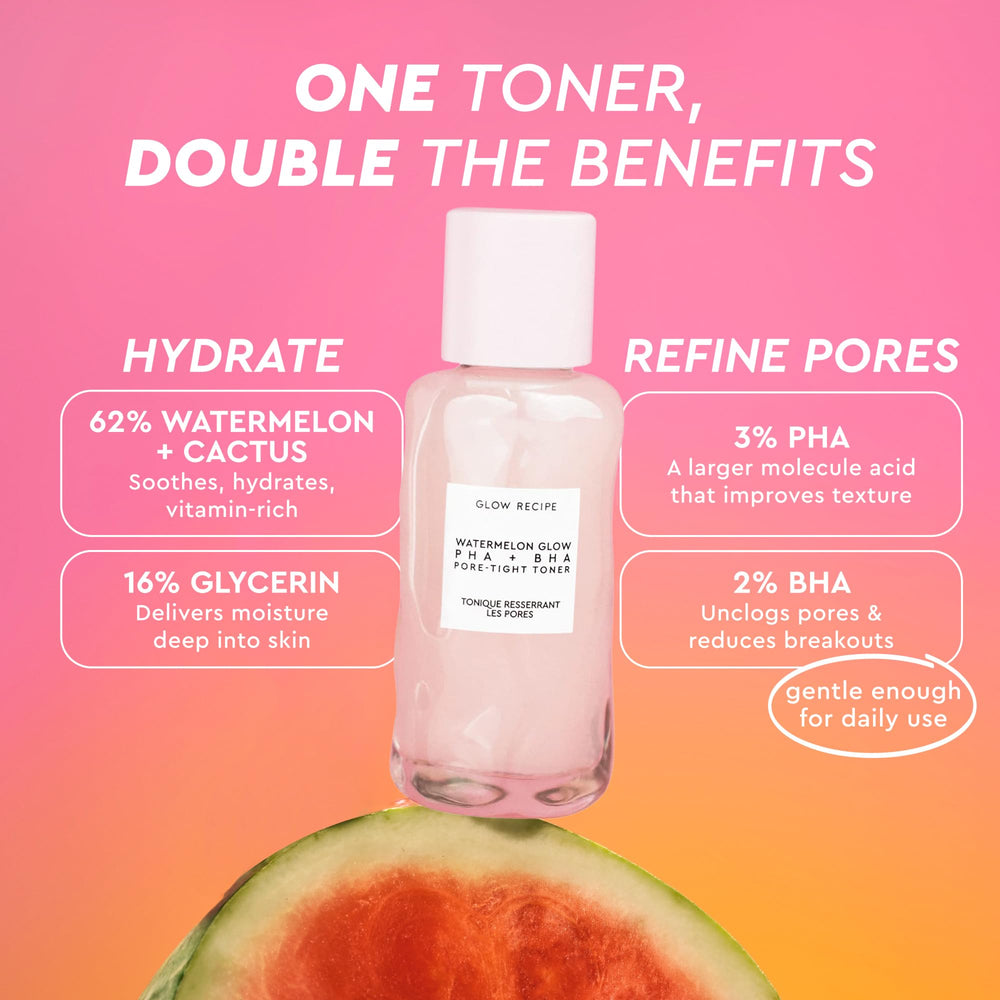 Glow Recipe cactus-water hydration visual emphasizes long-lasting moisture and comfortable texture.