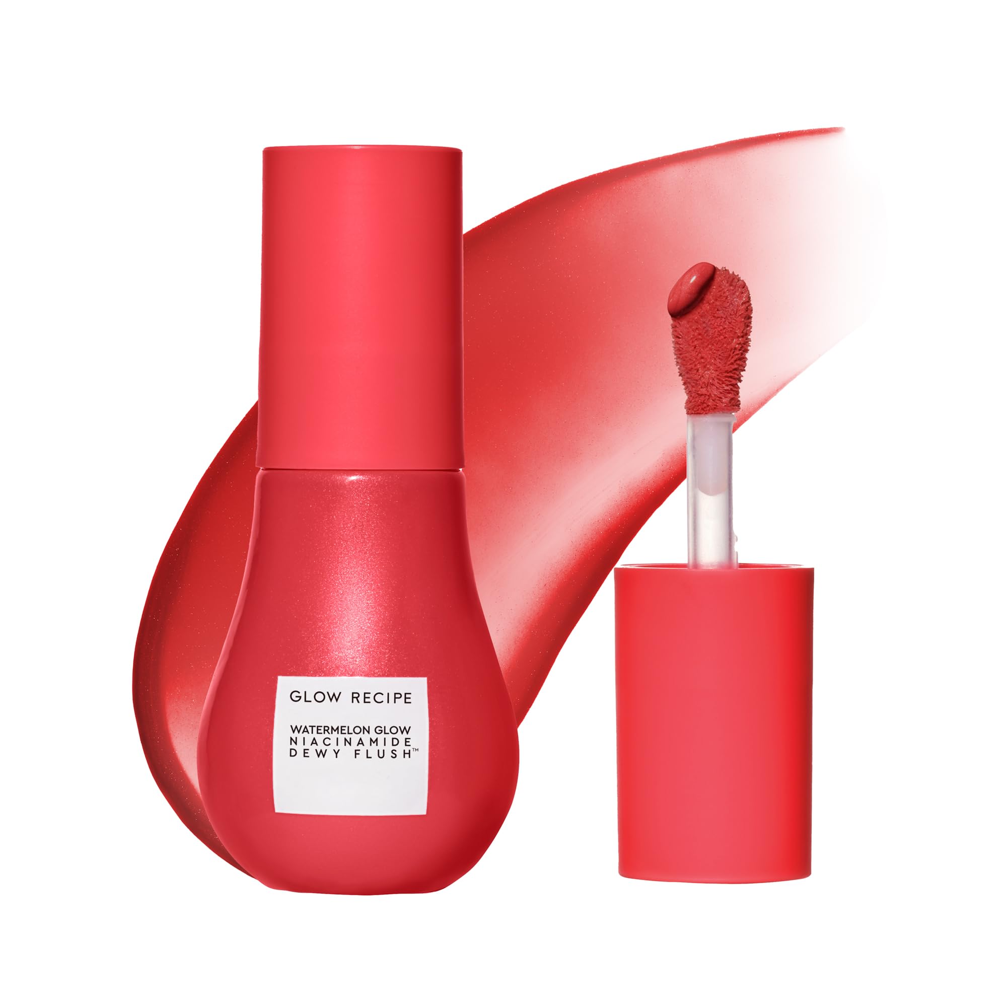 Glow Recipe Niacinamide Dewy Flush bottle with buildable cheek tint.