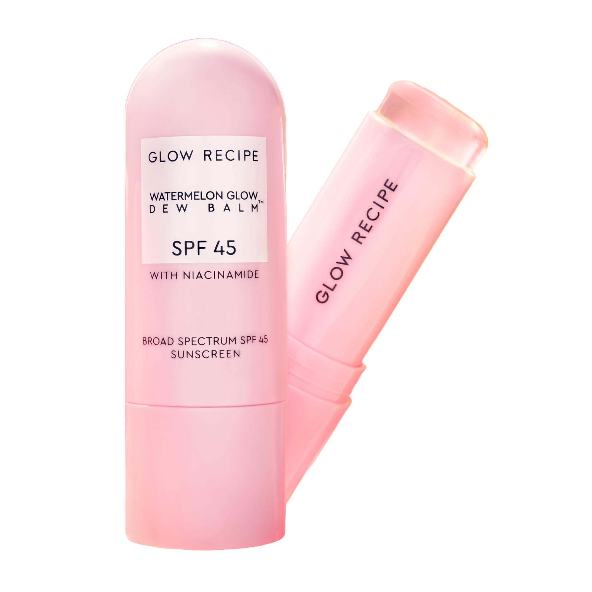 Glow Recipe sunscreen stick travel-size cap offers portable protection and on-the-go convenience.