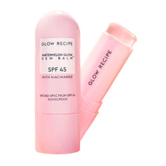 Glow Recipe sunscreen stick travel-size cap offers portable protection and on-the-go convenience.