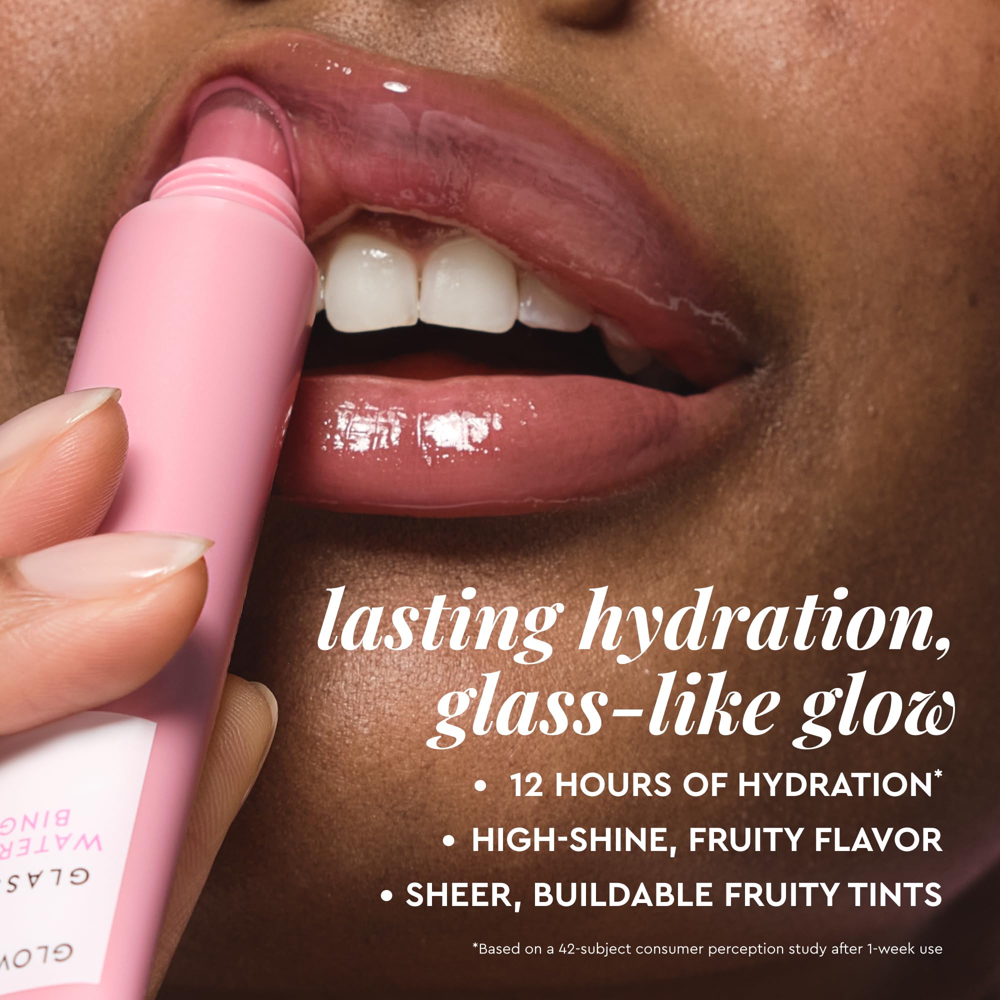Glow Recipe glass balm glow detail emphasizing high-shine finish