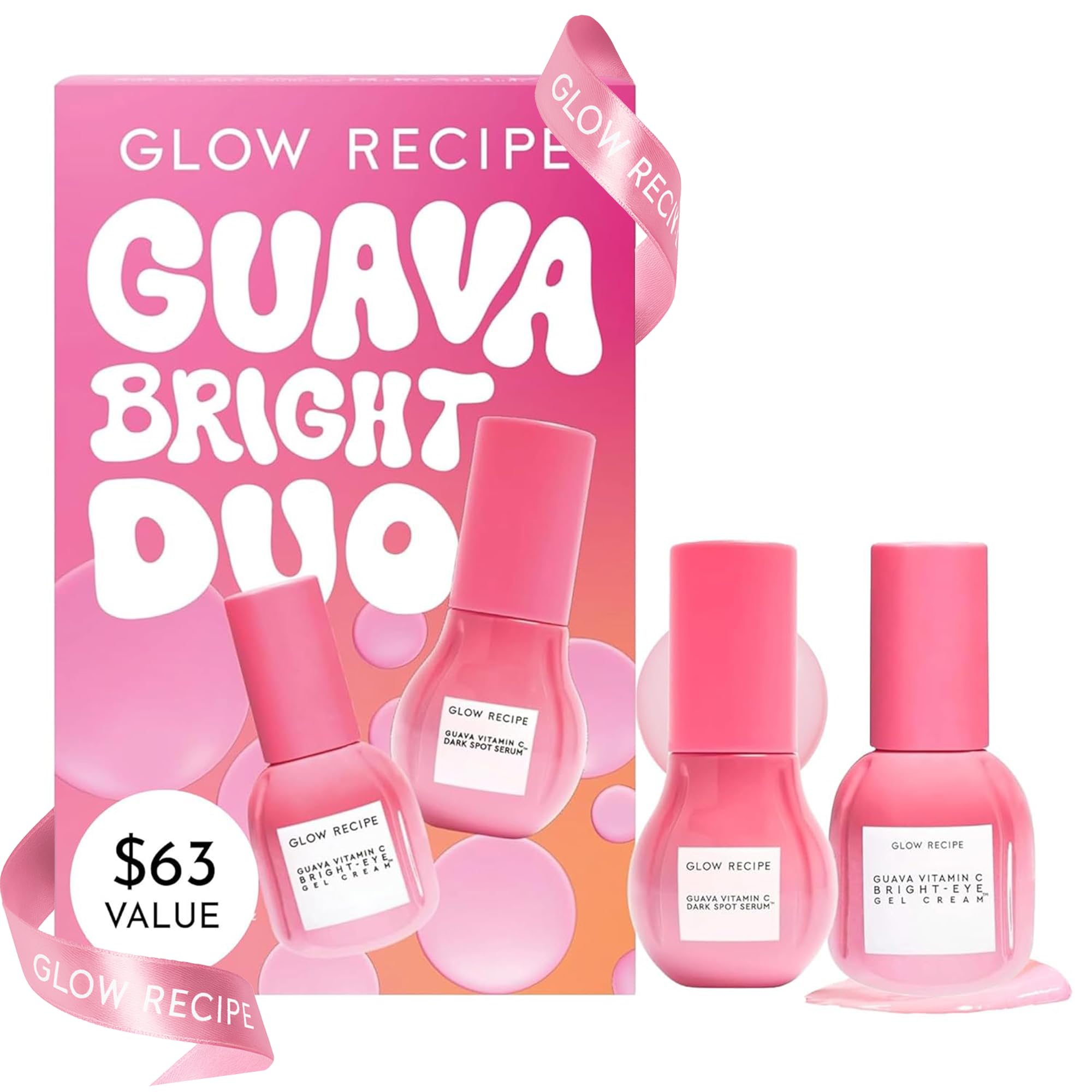 Glow Recipe guava gift set packaging front view ideal for gifting and skin glow.