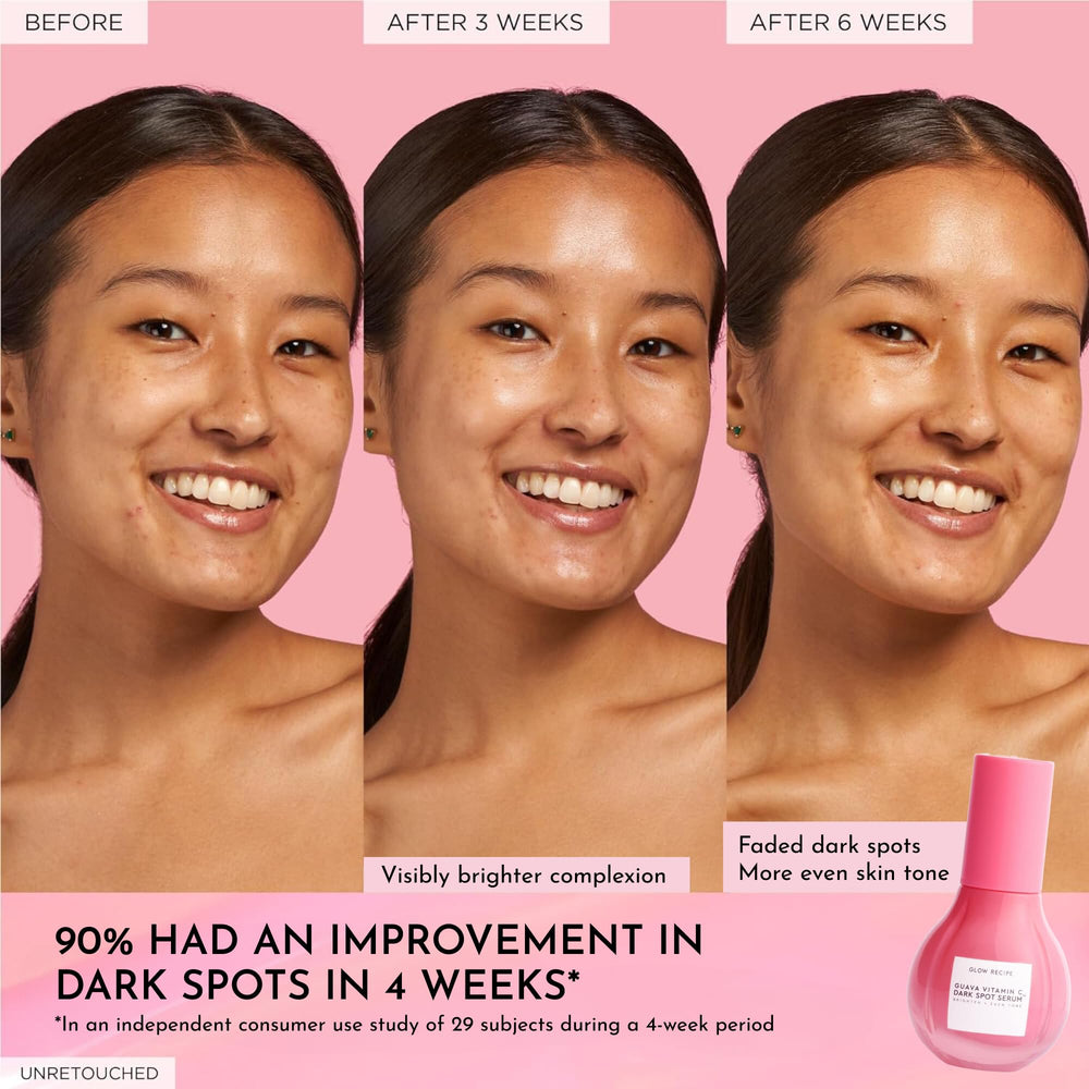 Glow Recipe Guava Vitamin C Serum ferulic acid supports antioxidant protection.