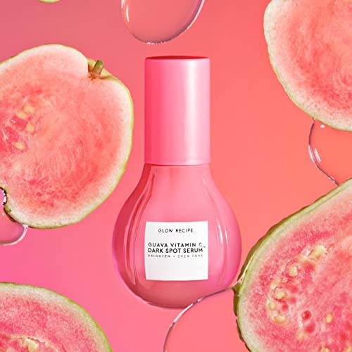 Glow Recipe Guava Vitamin C Serum close-up of fresh scent during routine.