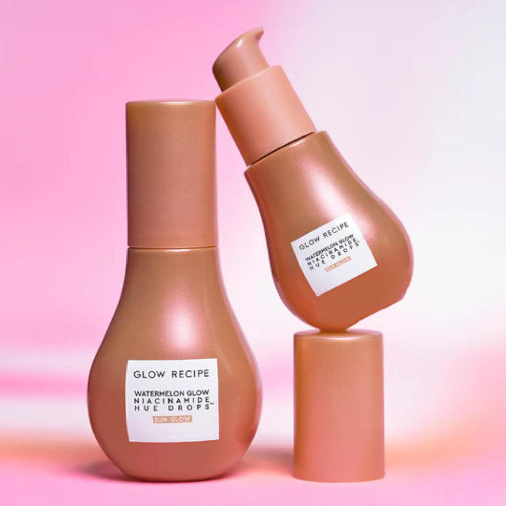 Glow Recipe Hue Drops hydration-ingredients; features hyaluronic acid and niacinamide benefits.
