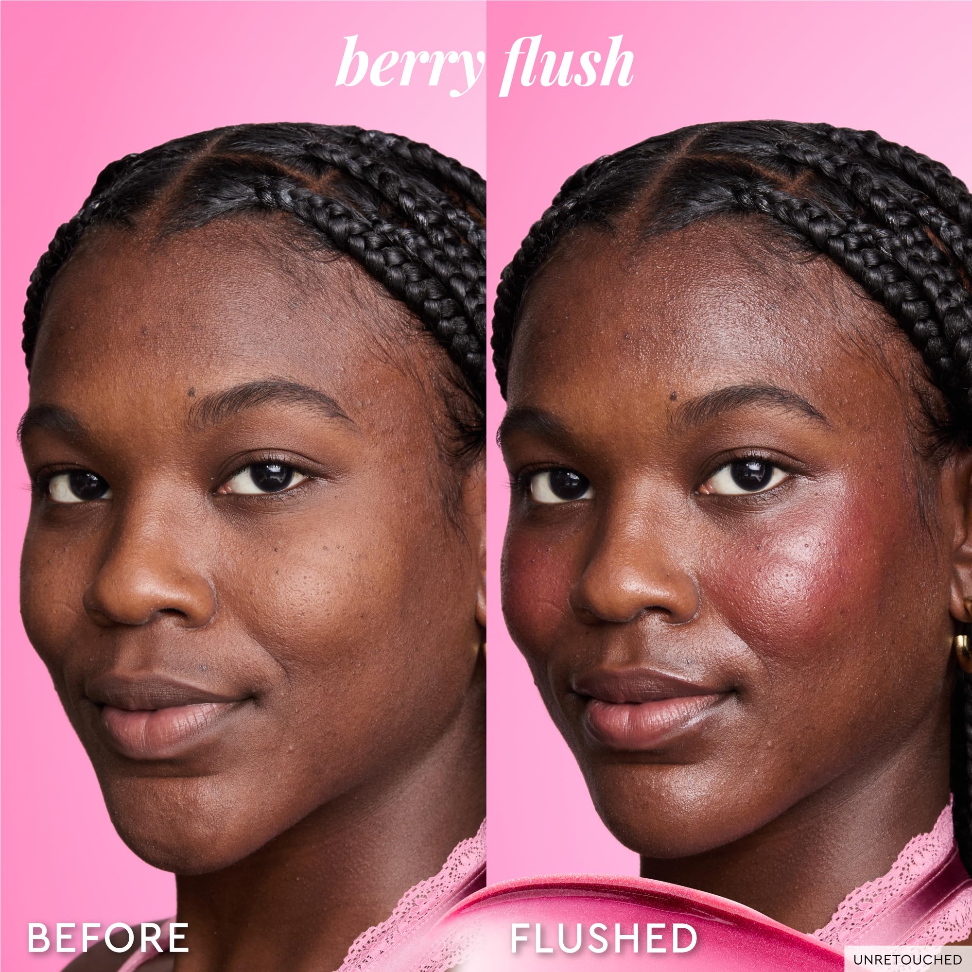 Glow Recipe Hue Drops mixed with Berry Flush for sun-kissed glow