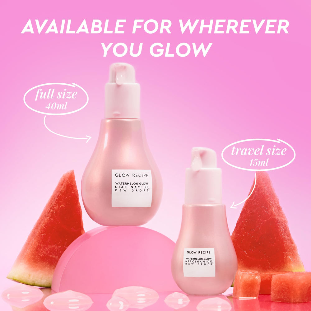 Glow Recipe lightweight gel texture on skin delivering dewy glow.