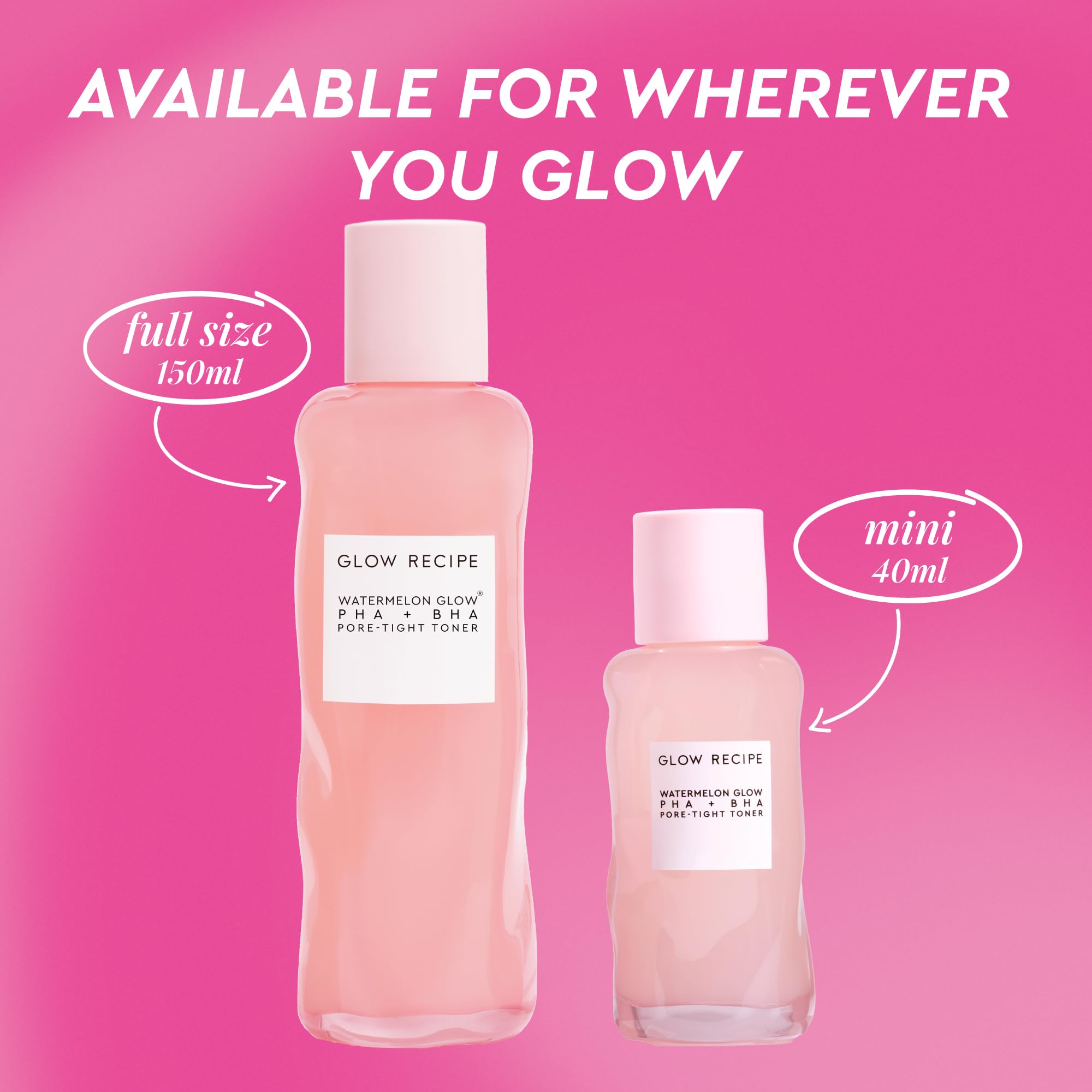 Glow Recipe packaging display highlights vegan, cruelty-free toner in a clean routine.