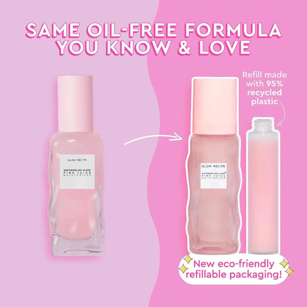 Glow Recipe Pink Juice Water Gel after serum application absorbs quickly