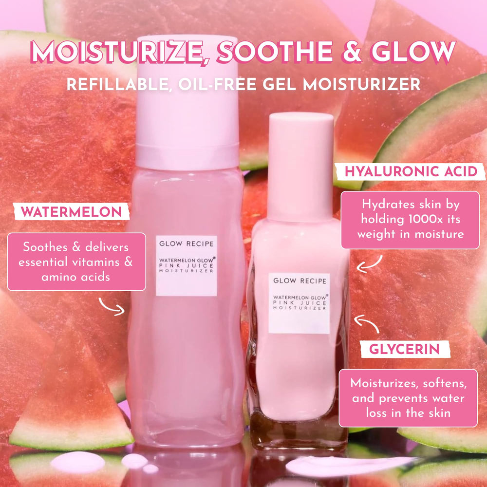 Glow Recipe Pink Juice Water Gel jasmine and peony extracts for antioxidant protection