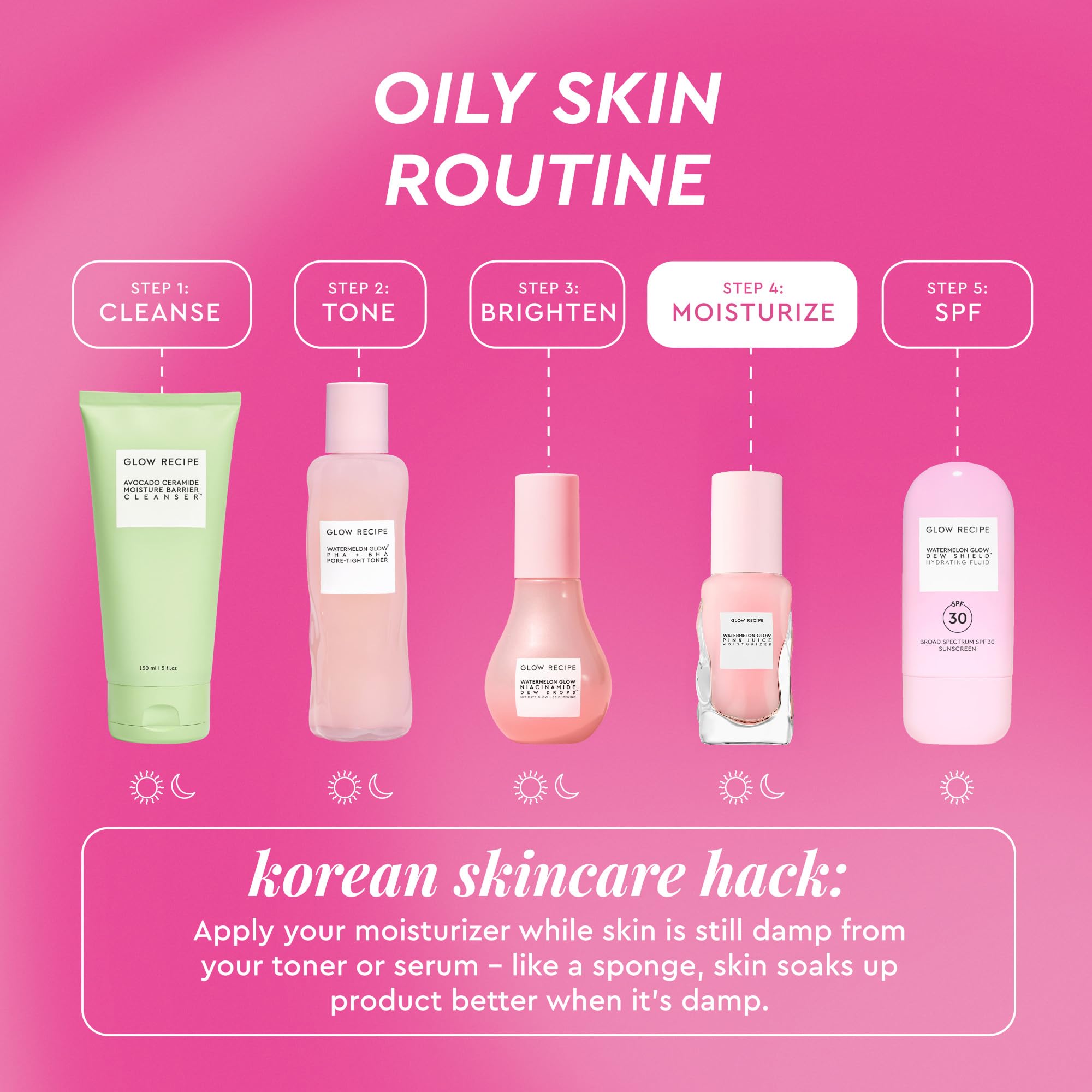 Oil-free formula of Glow Recipe Pink Juice Water Gel for oily skin.