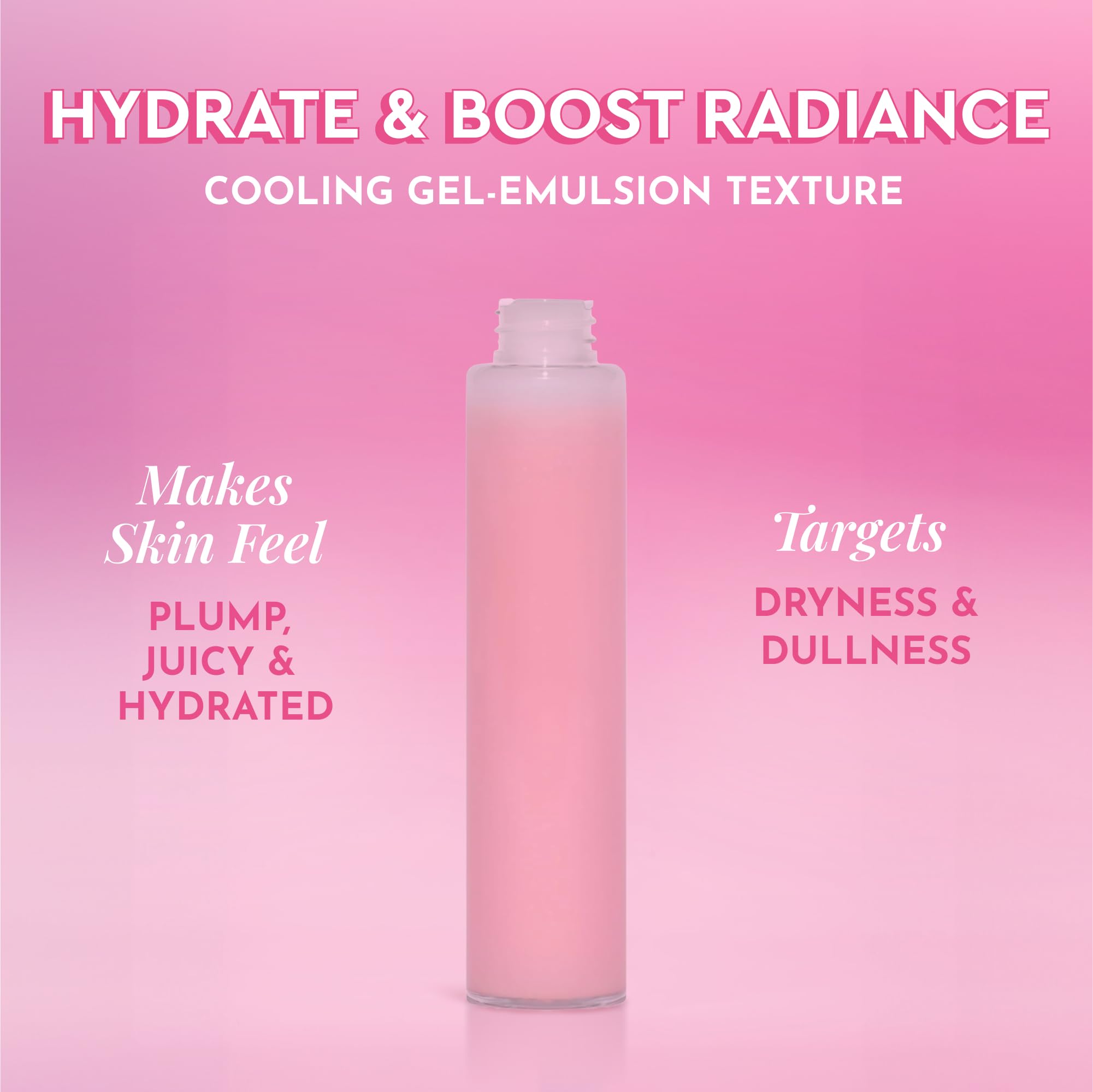 Glow Recipe Pink Juice Water Gel texture closeup highlights non greasy finish